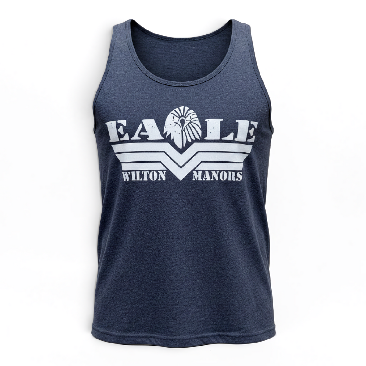 Eagle Tank - Heather Navy with White Logo