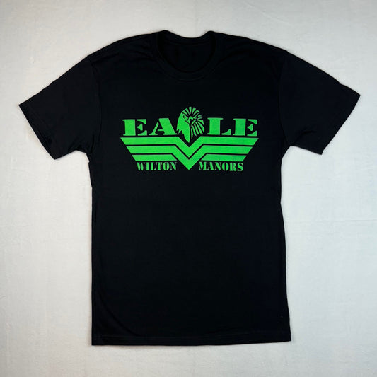 Neon Green Logo on Black Tee