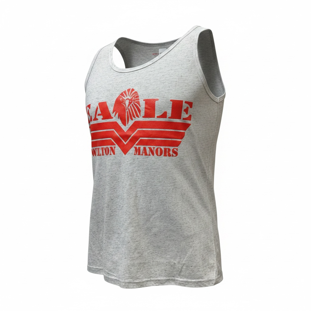 Eagle Tank - Oatmeal with Military Green Logo