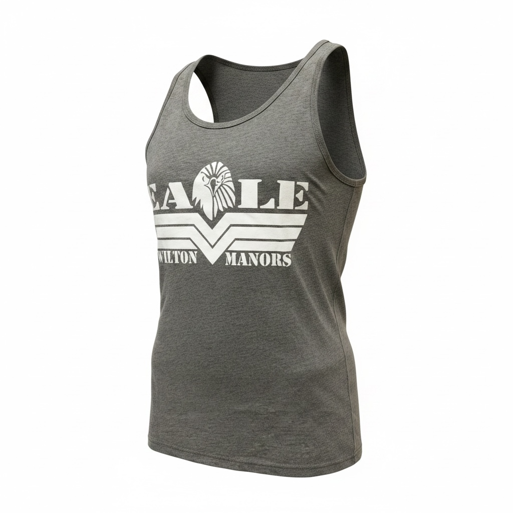 Eagle Tank - Deep Heather Grey with White Logo