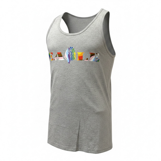 Eagle Tank - Heather Grey with Pride Logo