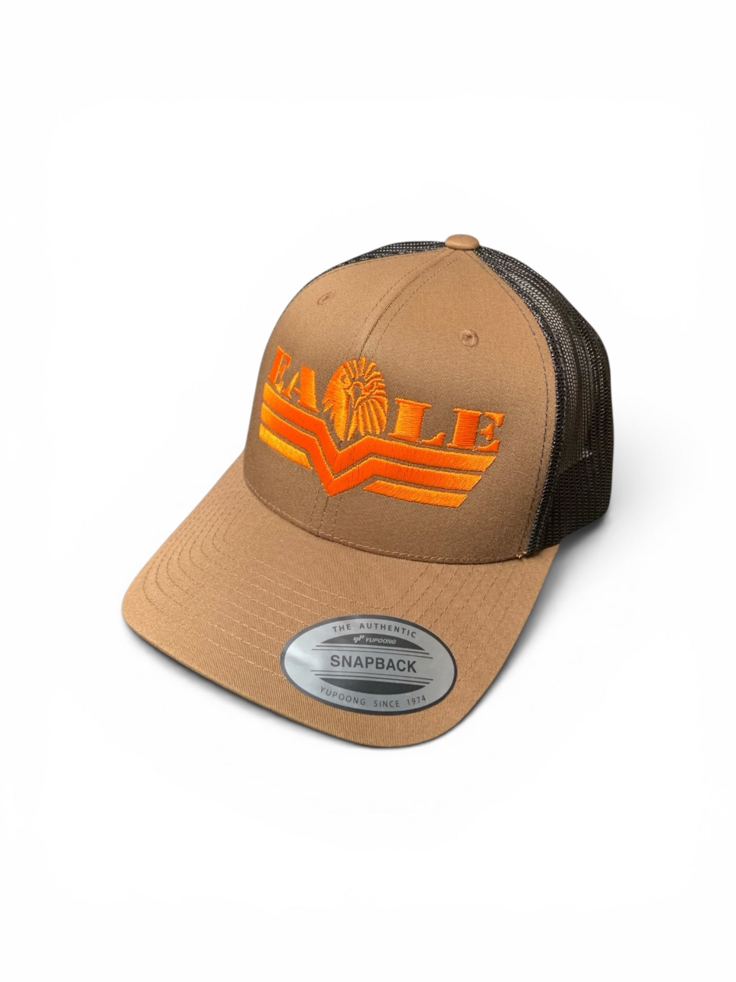 Snapback Coyote Mesh - Orange Logo