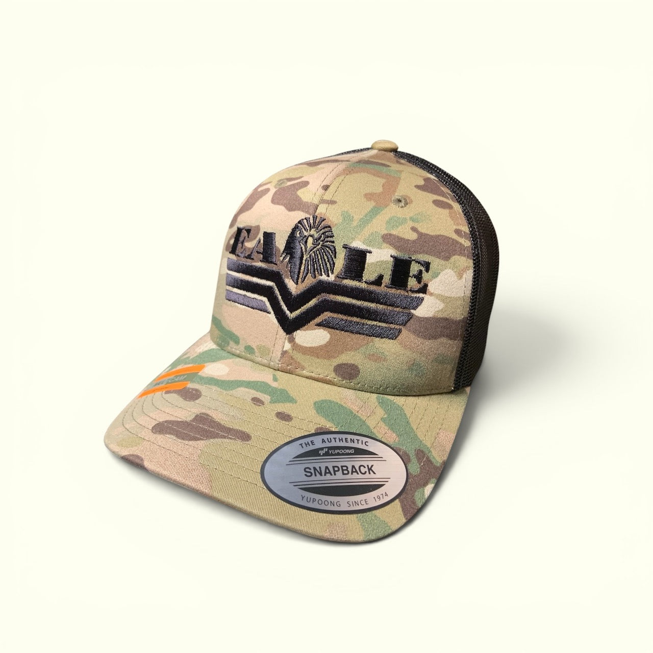 Snapback Camo Mesh - Black Logo