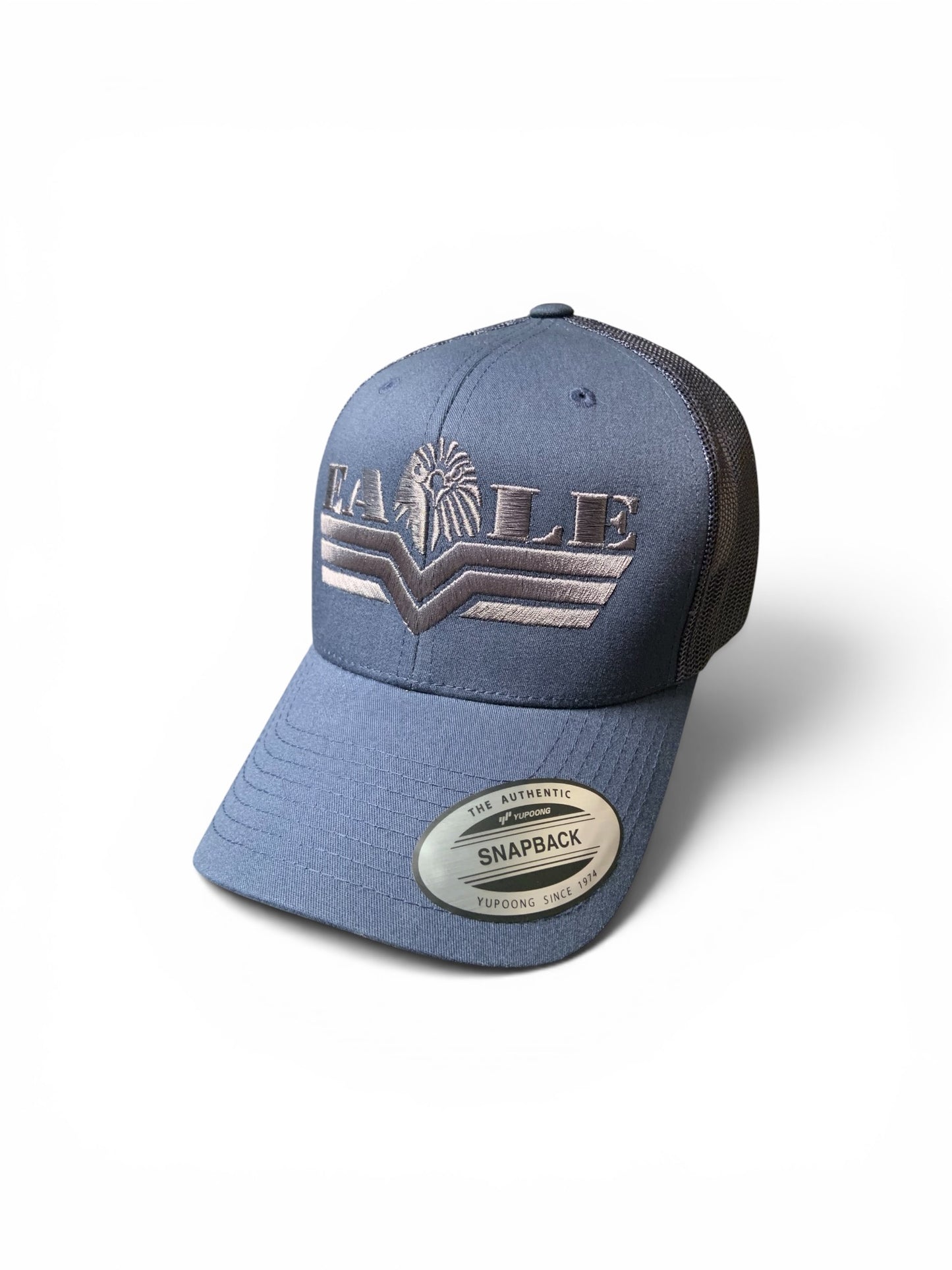 Snapback Navy Mesh - Grey Logo