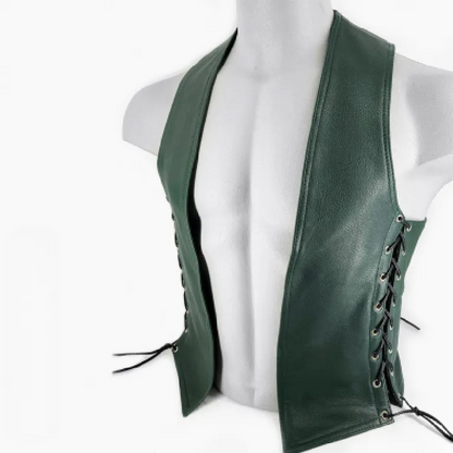 Green Laced Bar Vest