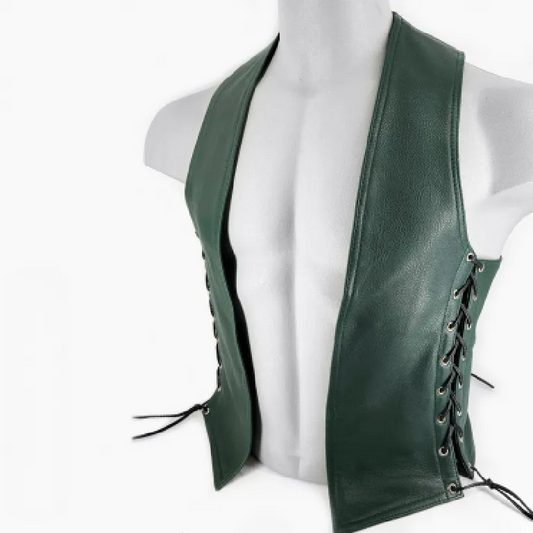 Green Laced Bar Vest